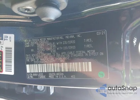 2021 Toyota Highlander Limited from USA, damaged, VIN 5TDYZRAH2MS058471